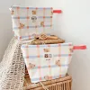 Zakken 7 stks waterdichte mama tas plaidbeer baby luier tas baby spul luiertassen opbergzak voor kinderkleding baby toilettas tas