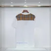 Herrenhemd Designer T-Shirt Polo Sommer T-Shirt Man Tee modische gestreifte runde Hals Kurzarm T-Shirt Männer Kleidung