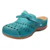 Tofflor kvinnors skor bowknot ihåliga baotou platta sandaler blomma damer kvinnor avslappnad