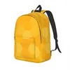 Mochila Amarelo colméias Honeycomb Print Backpacks Mochilas da juventude Bolsas de ensino médio Mochila leve personalizada