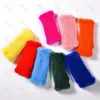 20cm Knitted Gloves Women Mink Fur Fingerless Gloves Winter Thick Warm Feamel Long Gloves 100% Genuine Mink Fur Mittens