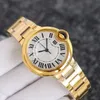 Relógios femininos Strap Gold Woman Luxo de alta qualidade Luxo 36mm relógio de aço inoxidável Balloom 33 36 tamanhos de 42 mm Mecanos relógios de designer de estilo clássico