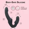 Vibratore di dildo con cinturino senza spalline con telecomando per le donne coppie lesbiche, giocattoli sexy spot con stimolatore del clitoride