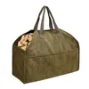 Sacs de rangement sac de porte-feu de chauffage transportant un fourre-tout en bois pour tenir des brindilles camping