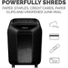 Bescherm uw gevoelige informatie met Fellowes LX85 12 Sheet P4 Cross Cut Home Office Shredder - SafeSense Ultimate Security