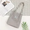 Shopping Bags Elegant Fashion Versatile Carry Options Fashionable Canvas Shoulder Stylish Outfit Trendy Durable Chic Corduroy