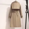 Trench de trincheira feminina Designer Autumn Moda Elegante Celacionamento Mulheres soltas de comprimento médio quebra-vento Casual entrega longa entrega appa dhhib