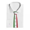 Bow Ties Italian Flag Tie Stripes Loison Unisexe Unisexe Adulte Classic Casual Neccolte Accessoires Collier graphique de qualité