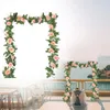 الزهور الزخرفية الورود الكروم الحرير الزفاف غرفة المعيشة الداخلية أنابيب الأنابيب البلاستيكية زينيا