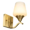 Настенная лампа Американская современная светодиодная светодиодная латунная стеклянная декор Своиз