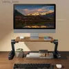 Autres composants de l'ordinateur Stand MacBook en bois massif à avoine avec un angle de hauteur verticale réglable support de projecteur d'ordinateur portable portable y240418