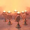 Bandlers Holder Holder Moon Star Sun Sun Geometric Candlestick Tealight For Home Wedding Party Dîner romantique Décoration