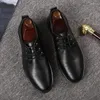 Casual Shoes Men Leather Business Men'S Dress Fashion Wedding Comfortable Pointed Solid Color