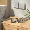 Figurine decorative Love Sign Free Standing Decor decorazioni a blocchi moderni Ornamento per la fattoria del Ringraziamento soggiorno camera da letto