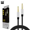 Aux Audio Cable de 3,5 mm a 3,5 mm Aux Male para masculino Aux Aux Cable Gold Bated Auxiliar