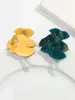 Broches hoogwaardige gele ginkgo bladeren acryl voor vrouwen vintage hars bladplant badge revers pins sieraden accessoires cadeau