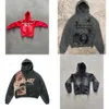 هوديز خطاب هاروكو للنساء طباعة قميص قميص الهيب هوب أمريكان Zip up هوديي y2k الشارع الشارع القوطي النساء ملابس الشارع العليا