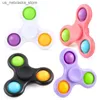 Giochi di novità Nuovi Fidget Giocattolo rotante Mani di punta Multi colore Reliefing a pressione top a pressione giocattoli per adulti Boys and Girls Toy Gifts Q240418