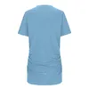 T-shirt casual magliette a v-shirt a v-torto a v-torto di magliette da donna Mujer Mujer 2024 Roupas Femminino