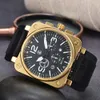 Bell en Ross New Bell kijkt naar de wereldwijde limited edition roestvrij staalbedrijf Chronograph Ross Luxury Date Fashion Casual Quartz Mens Watch BN01 Hoge kwaliteit