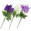 Dekorativa blommor Hyacinth Lavender Festival Home Decor Flower Stems Outdoor Artificial Artifical for Decoration Fake