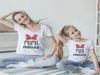 Cute Family Look Matching Clothes Short Sleeve Mommy and Me Clothes Whit Tshirt244G194A2784242