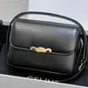 sacola de grife triomfes de sacola clássica de retângulo preto Bolsa feminina bolsas de couro genuíno luxuria luxuros de carteira para axil