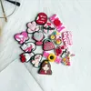 16colors love flower animals Anime charms wholesale childhood memories game funny gift cartoon charms shoe accessories pvc decoration buckle soft rubber clog