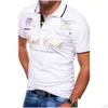 Polos maschile da uomo S Zogaa Maglietta Fashion a V-Neck Botton Shirting Bottoming Shirt 230524 Abbigliamento Delivery Delivery Tees Dhry3