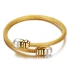 Bangle 18K Gold Plated Ladies Party Plain Ring Armband Silver Rose Accessories Passist Pris