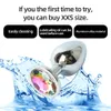 Metal Anal Plug For Women Stainless Steel Butt Plug With Jewelry Crystal Anus Toy Anal Bead Ladies Sex Toys Adult Game Analplug 240417