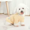 Strofinata per cani da maglione intrecciate polsini elastici morbidi abiti da pet a due zampe per costume da cucciolo all'aperto