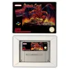 Cards Ação Game for Demon's Crest Game Cartiding With Box for Eur Pal versão 16 Bit SNES Console