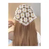 Scarves Delicate Pattern Hollow Turban Girl Hair Scarf Knitted Headband For Women Girls Po Accessory