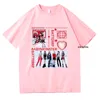 Heren t shirts babymonster kpop batch up mannen/dames shirt esthetisch t-shirt universitair hoogwaardige katoenen T-stukken vintage kleding