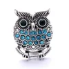 CLASPS HOOKS POCHOTSALE VINTAGE OWL Rhinestone Ginger Snap Button Clasp smycken Fynd Kvinnor Män Zircon Charms 18mm Metal Snaps men Dh6yh