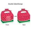 DD247 4PCS Watermelon Fruit Patttrn Summer Party Supplies Paper Packing Presentförpackningar för födelsedagsfester 16x9.5x9.5cm 240416