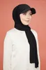 민족 의류 Musilm Women Jersey Hijab with Base Ball Cap Summer Sports Chiffon Hijabs 인스턴트 스포츠를 입을 준비가되었습니다.