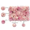 Silk Rose Flowers 3d Tell Mur Mur de mariage Décoration de fleur artificielle Panneau mural pour décoration intérieure Dost-tors Baby Shower 240409