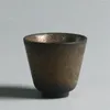 Te Cups Ceramic Retro Kiln Changing Master Cup Creative Goar Pottery Office Teacup Handmade vattenmugg Hem Drinkware