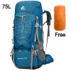 Utomhuspåsar 75L Cam Ryggsäck Travelsspår med regn Er Climbing Mountaineering Trekking Rucksack vandringsskodare Män släpp leverans Dhloa