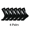 6Pairslot w antypoślizgowych skarpetach piłkarskich Mid Calf Non-Slip Soccer Sport Sport Sport Sock Women 240418