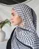 2024 Chiffon Print Hijab Head Wrap for Women Turban Hijab For Women Fashion Islamic Womens Floral Scarves Hijabs Ramadan 240402