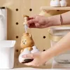 Bottiglie di stoccaggio 250/500 ml Cartoon Orso Dispensatore di sapone Spoap Sporizzabile Riutilizzabile per le mani e bottiglia di pompa per shampoo per la raccolta del bagno