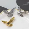 Брош -воротниц церемония церемония банкетного костюма ладель Pin Pin Eagle одежда аксессуары модные ювелирные украшения мужчины брошь корейский стиль