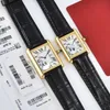 U1 Top de qualité AAA Classic Elegant Designer Watch Watch Fashion Quartz Mouvement Square Tank Femme Gold Silver Watches