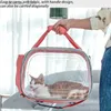 Cat Carriers Crates Houses Cat do Carrier BA Transport Travel Bortable Pet Handba Portable Shoulder Basket Backpack Puppy Tote Transparent CAE L49