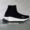 Designer Sock Shoes Triple Black White Casual Sports Sneakers Socks Trainers Mens Women Knit Boots Ankle Booties Platform Shoe Trainer Winter Boot Size 36-45 No017b