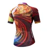 Vestes de course femme sweat-shirt Summer Cycling Jersey Ropa Ciclismo Mujer Bike Colls Triathlon Vêtements Pink Girl Yellow Bicycle Tops