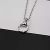 Ch kros nouveau motif anneau polyvalent collier pendentif personnalisé et simples filles de style froid avancé